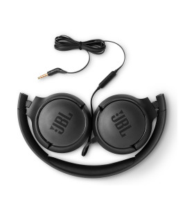 Оригінальні дротові навушники JBL T500 Black (JBLT500BLK)