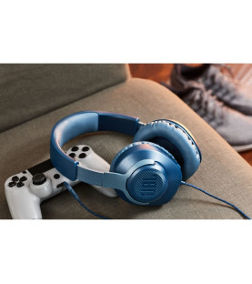 Геймерські навушники JBL Quantum 100 BLUE (JBLQUANTUM100BLU)